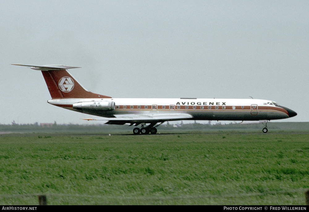 Aircraft Photo of YU-AJD | Tupolev Tu-134A | Aviogenex | AirHistory.net #611605