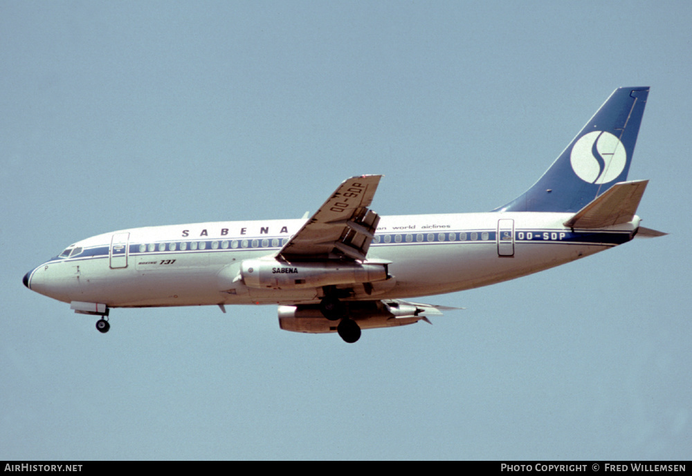 Aircraft Photo of OO-SDP | Boeing 737-229C/Adv | Sabena | AirHistory.net #611619