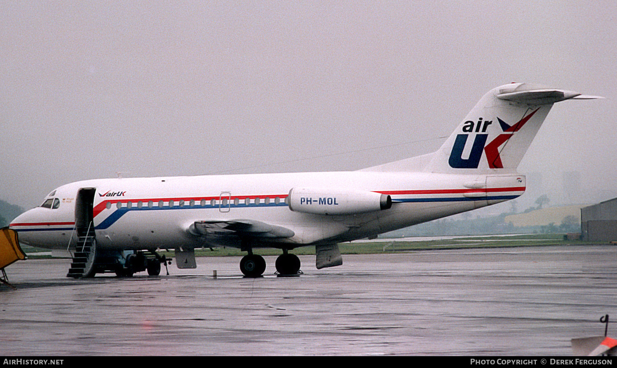 Aircraft Photo of PH-MOL | Fokker F28-1000 Fellowship | Air UK | AirHistory.net #611625