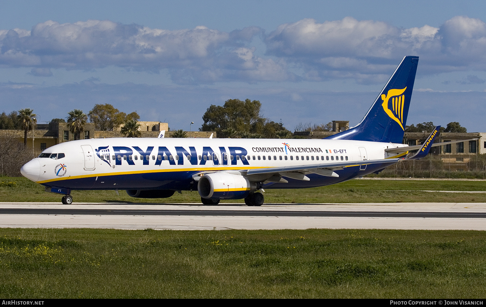 Aircraft Photo of EI-EFT | Boeing 737-8AS | Ryanair | AirHistory.net #611637