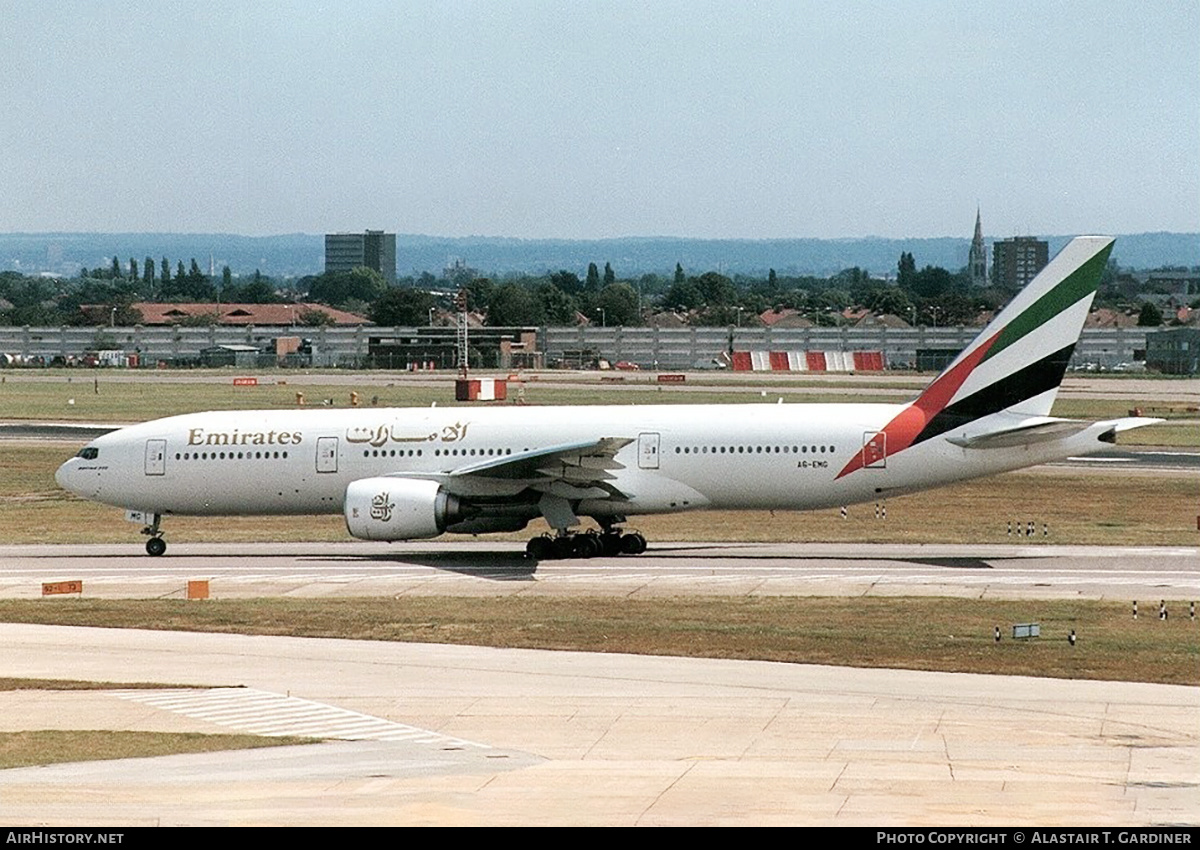 Aircraft Photo of A6-EMG | Boeing 777-21H/ER | Emirates | AirHistory.net #611674