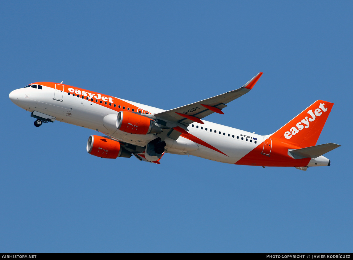 Aircraft Photo of G-EZPY | Airbus A320-214 | EasyJet | AirHistory.net #611762