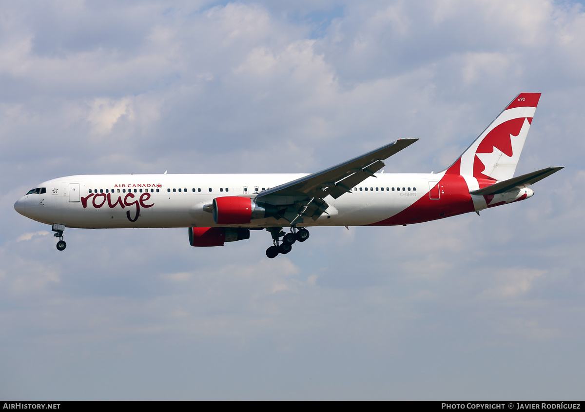 Aircraft Photo of C-GHPN | Boeing 767-33A/ER | Air Canada Rouge | AirHistory.net #611767