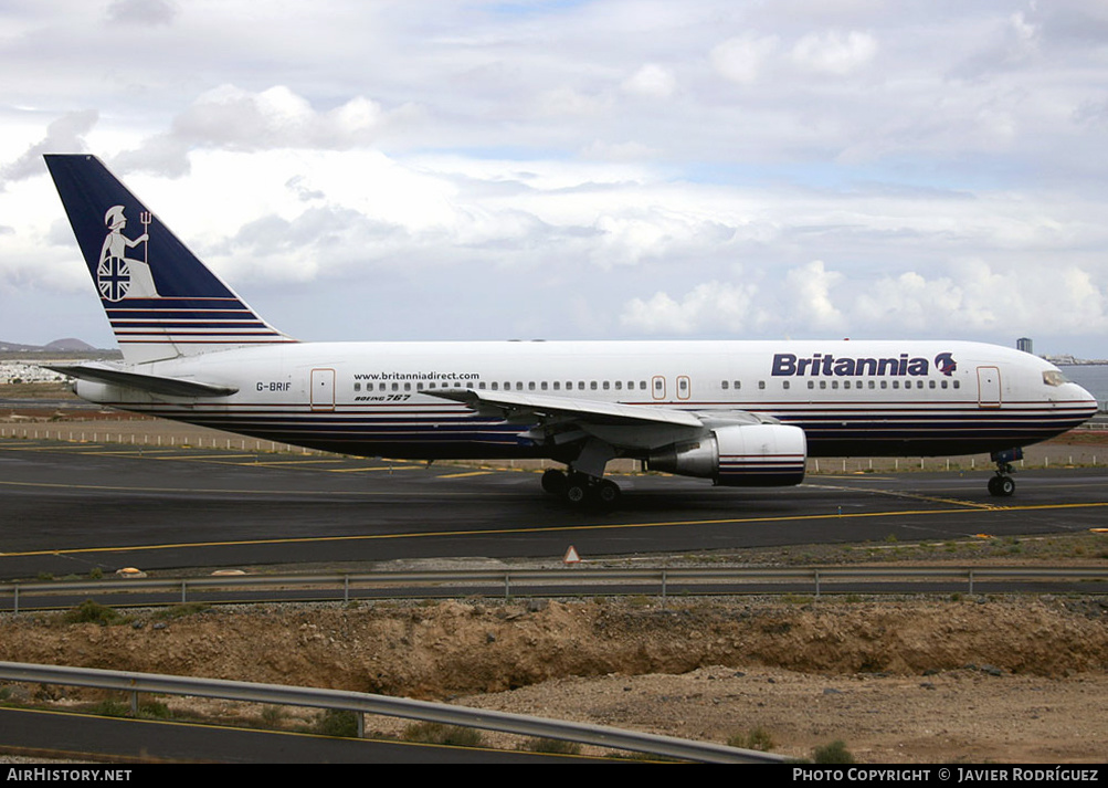 Aircraft Photo of G-BRIF | Boeing 767-204/ER | Britannia Airways | AirHistory.net #611777