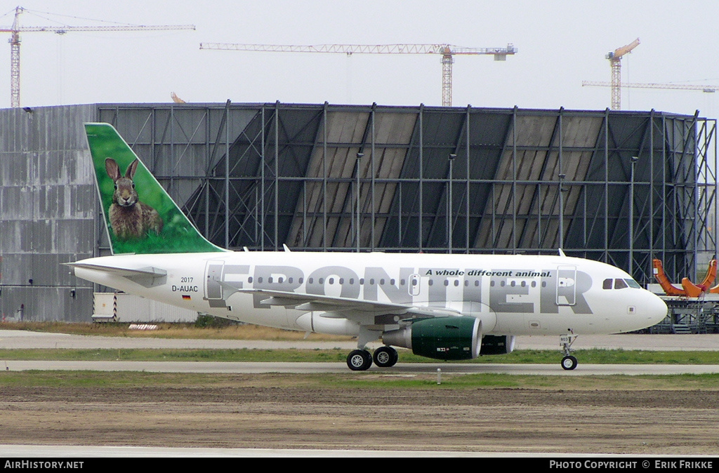 Aircraft Photo of D-AUAC | Airbus A319-111 | Frontier Airlines | AirHistory.net #611782