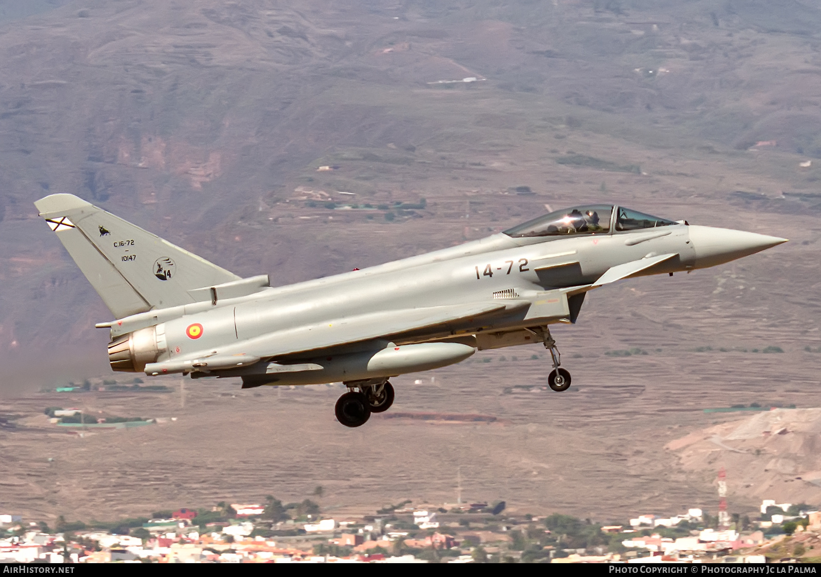 Aircraft Photo of C16-72 | Eurofighter EF-2000 Typhoon | Spain - Air Force | AirHistory.net #611785