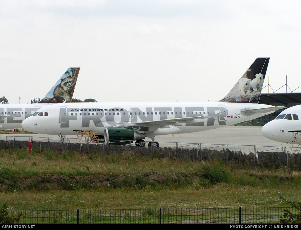 Aircraft Photo of D-AVYG | Airbus A319-111 | Frontier Airlines | AirHistory.net #611787