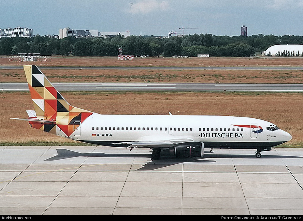 Aircraft Photo of D-ADBK | Boeing 737-31S | Deutsche BA | AirHistory.net #611789