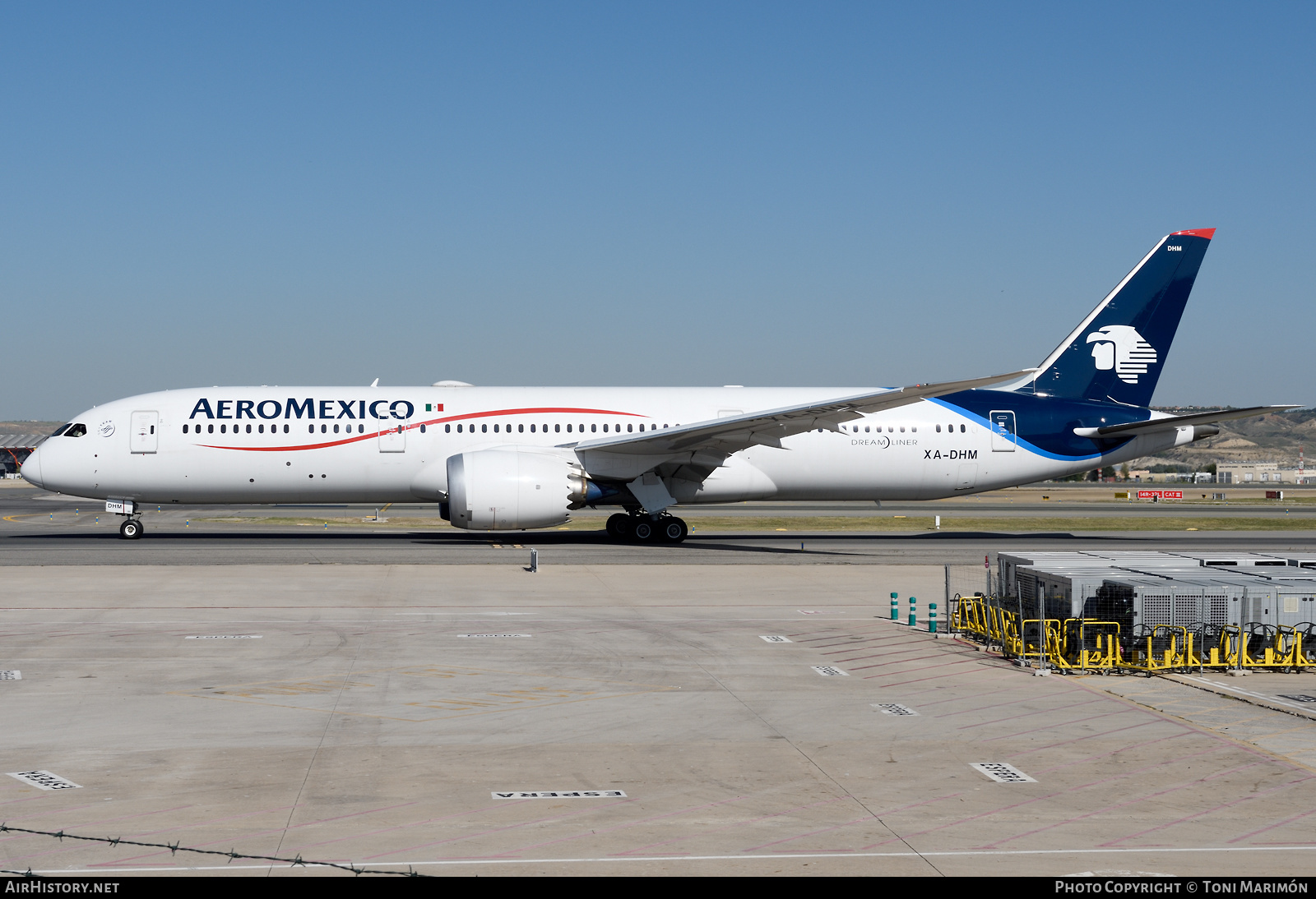 Aircraft Photo of XA-DHM | Boeing 787-9 Dreamliner | AeroMéxico | AirHistory.net #611814
