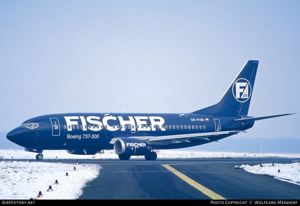 Aircraft Photo of OK-FAN | Boeing 737-33A | Fischer Air | AirHistory.net #611839