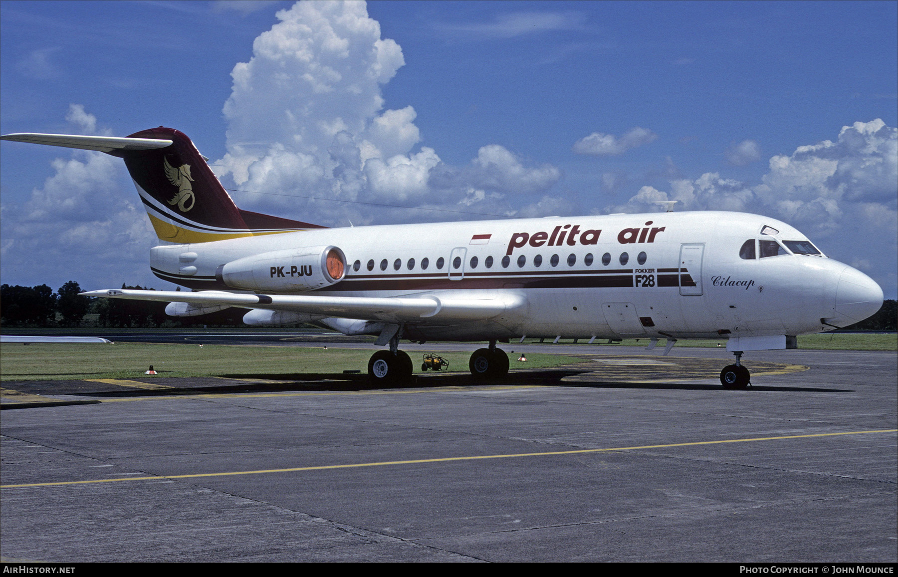 Aircraft Photo of PK-PJU | Fokker F28-1000 Fellowship | Pelita Air Service | AirHistory.net #611904