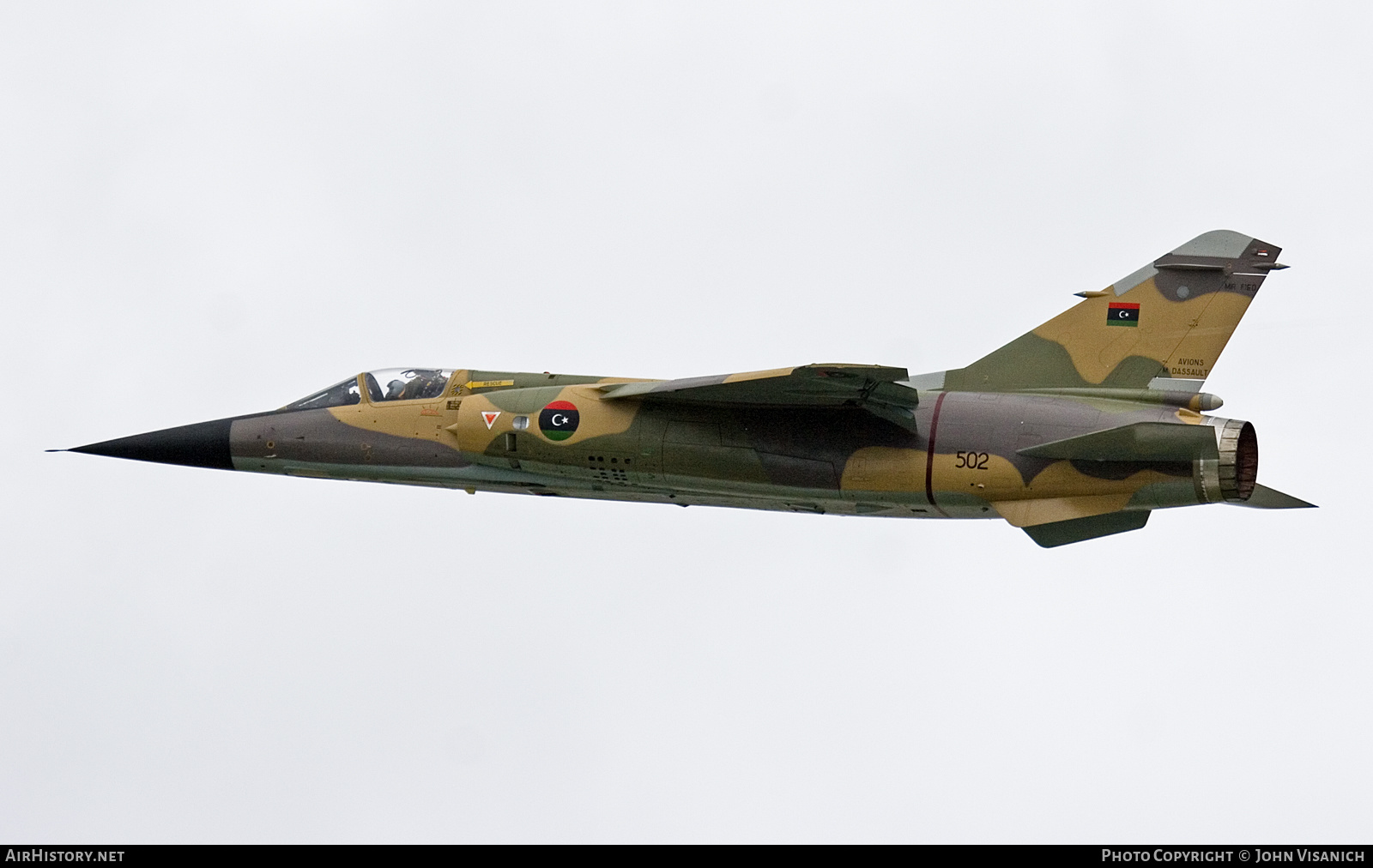 Aircraft Photo of 502 | Dassault Mirage F1ED | Libya - Air Force | AirHistory.net #611912