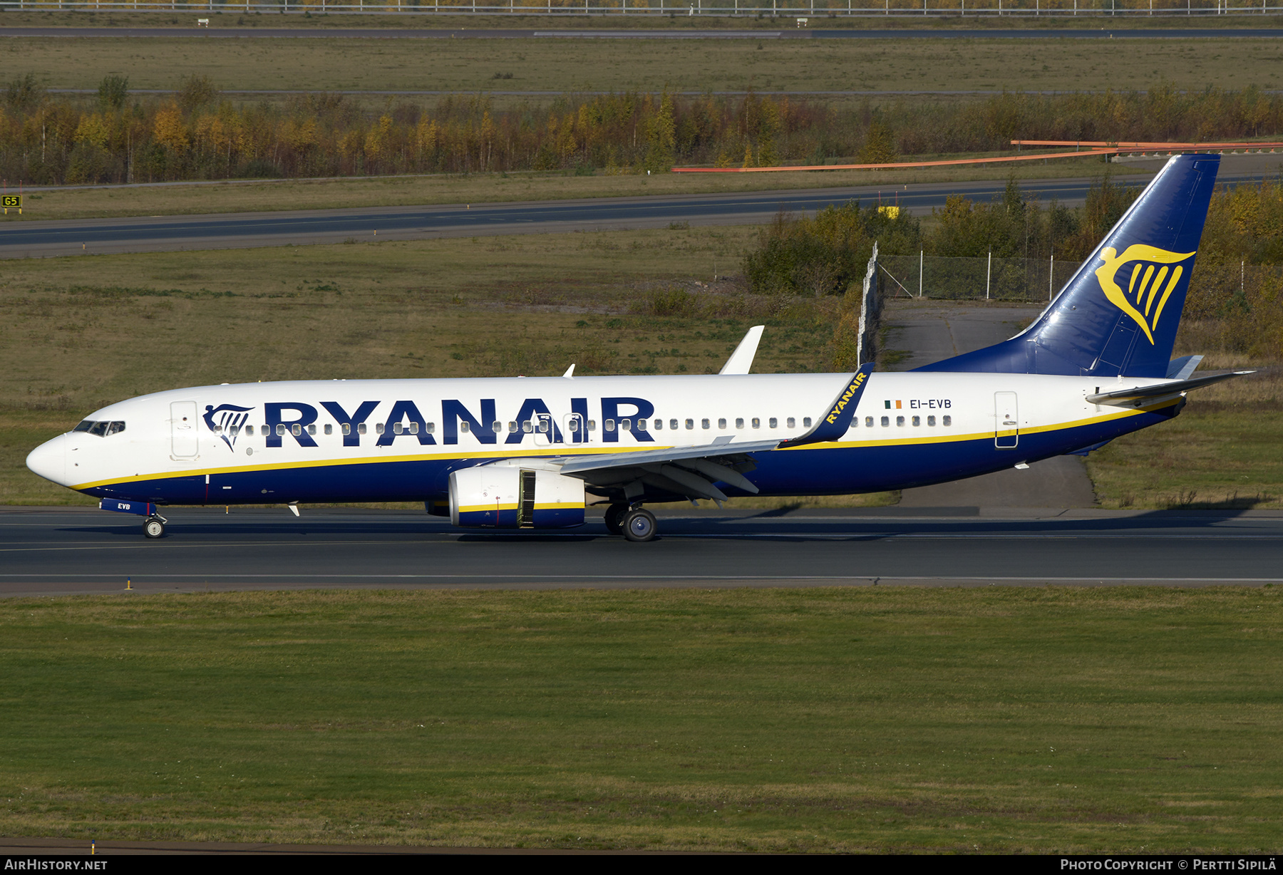 Aircraft Photo of EI-EVB | Boeing 737-8AS | Ryanair | AirHistory.net #611959