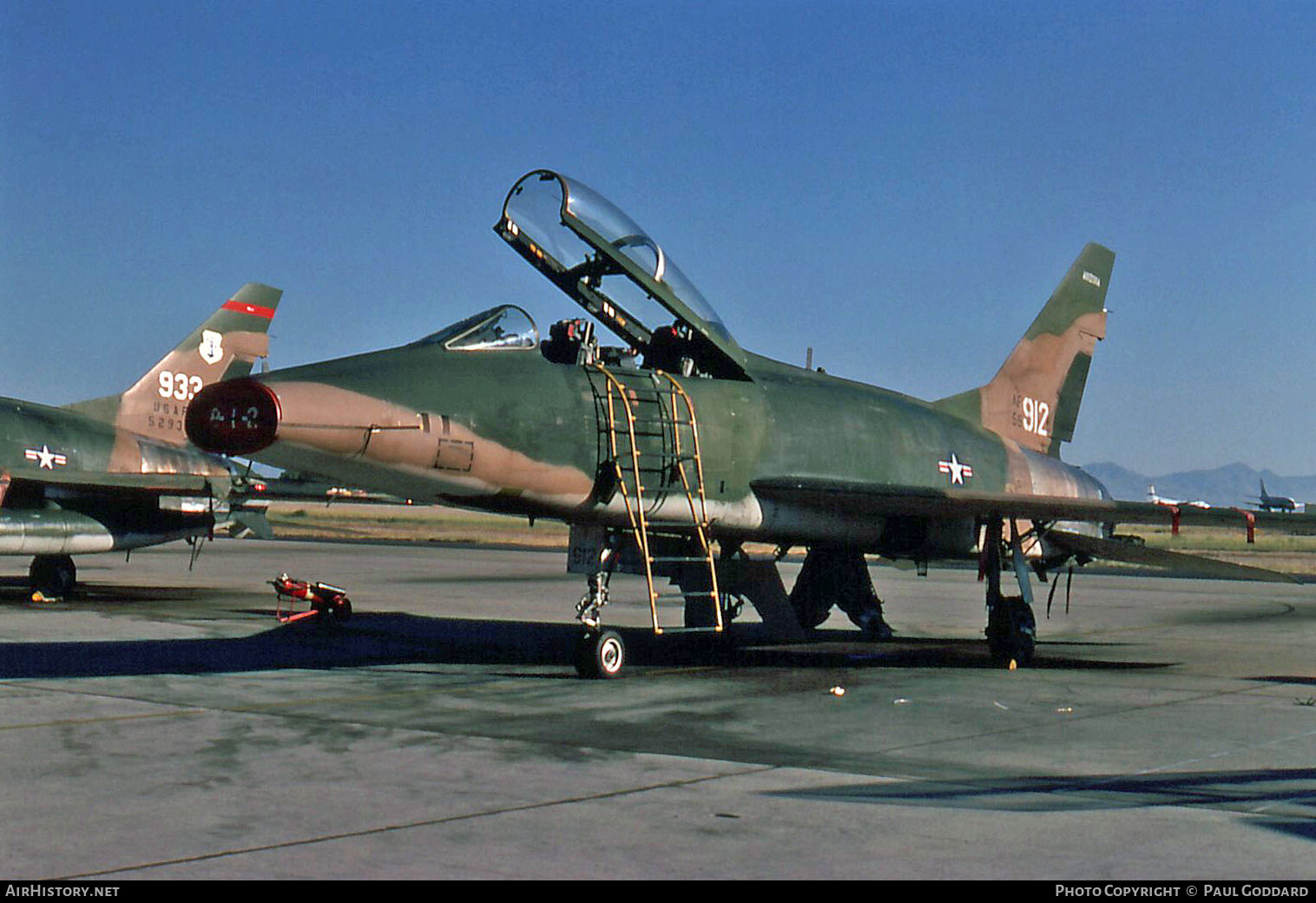 Aircraft Photo of 56-3912 / AF56-912 | North American F-100F Super Sabre | USA - Air Force | AirHistory.net #611998