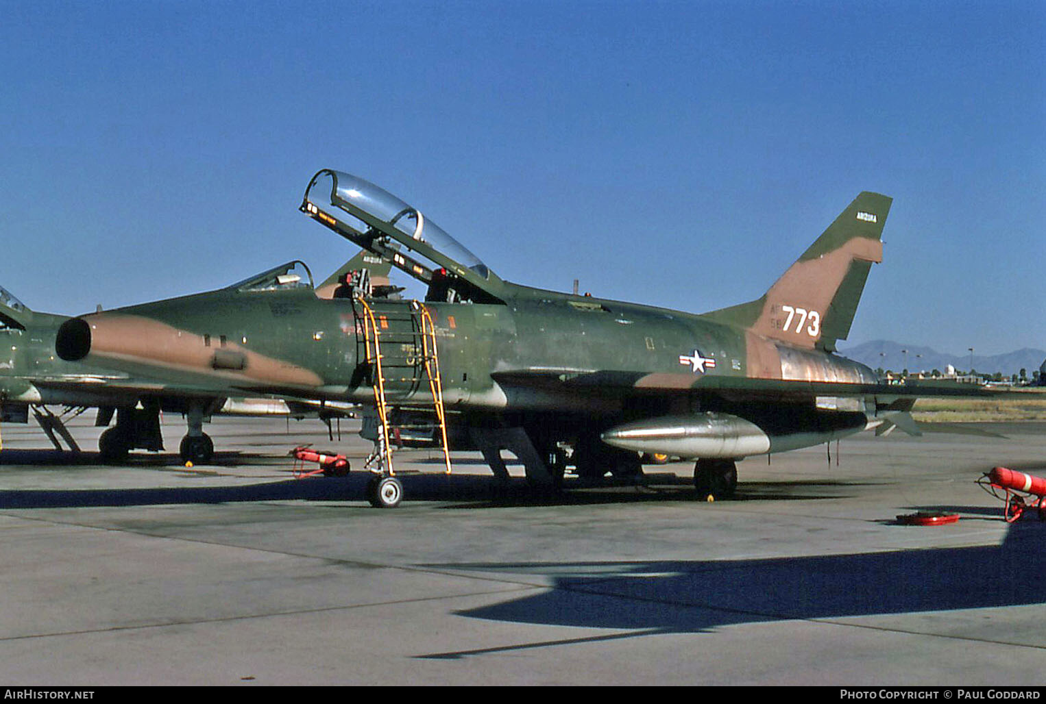 Aircraft Photo of 56-3773 / AF56-773 | North American F-100F Super Sabre | USA - Air Force | AirHistory.net #612001