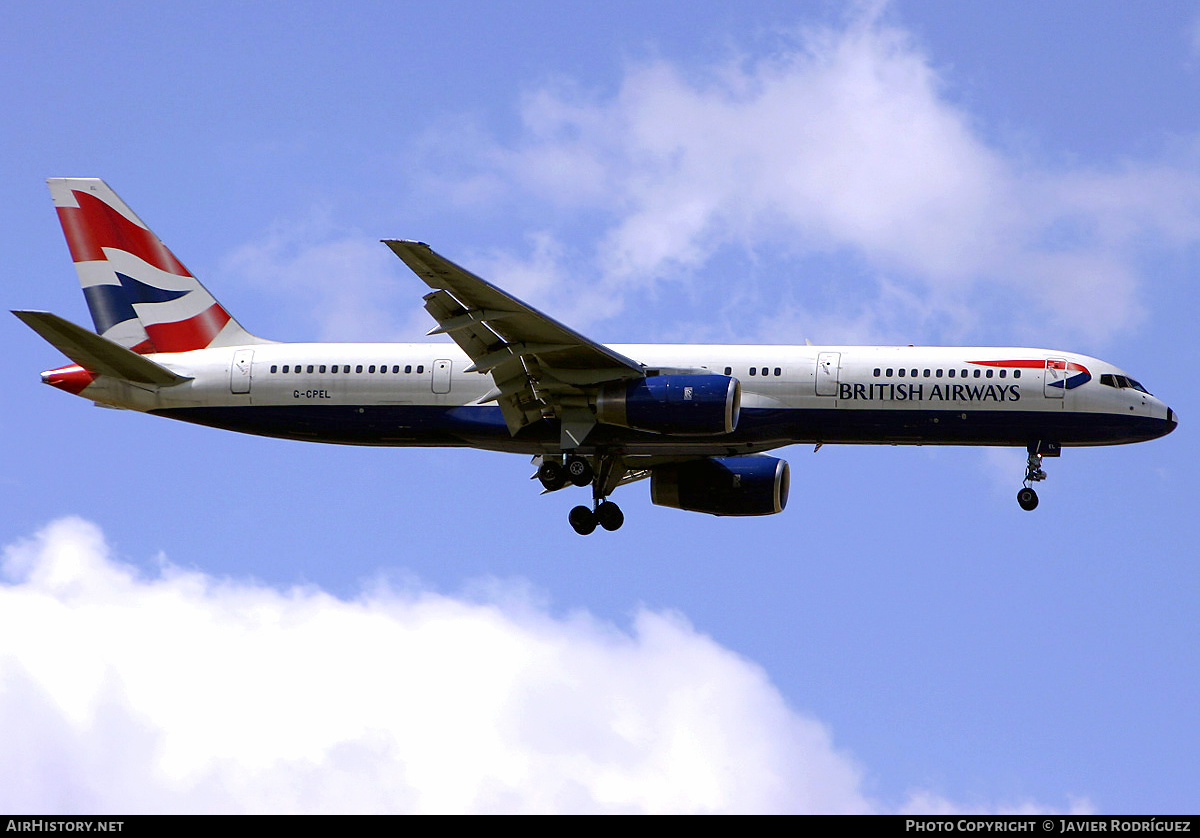 Aircraft Photo of G-CPEL | Boeing 757-236 | British Airways | AirHistory.net #612005