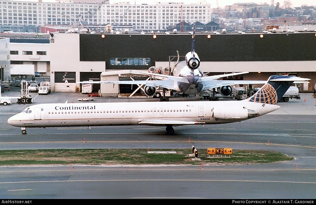 Aircraft Photo of N16806 | McDonnell Douglas MD-82 (DC-9-82) | Continental Airlines | AirHistory.net #612049