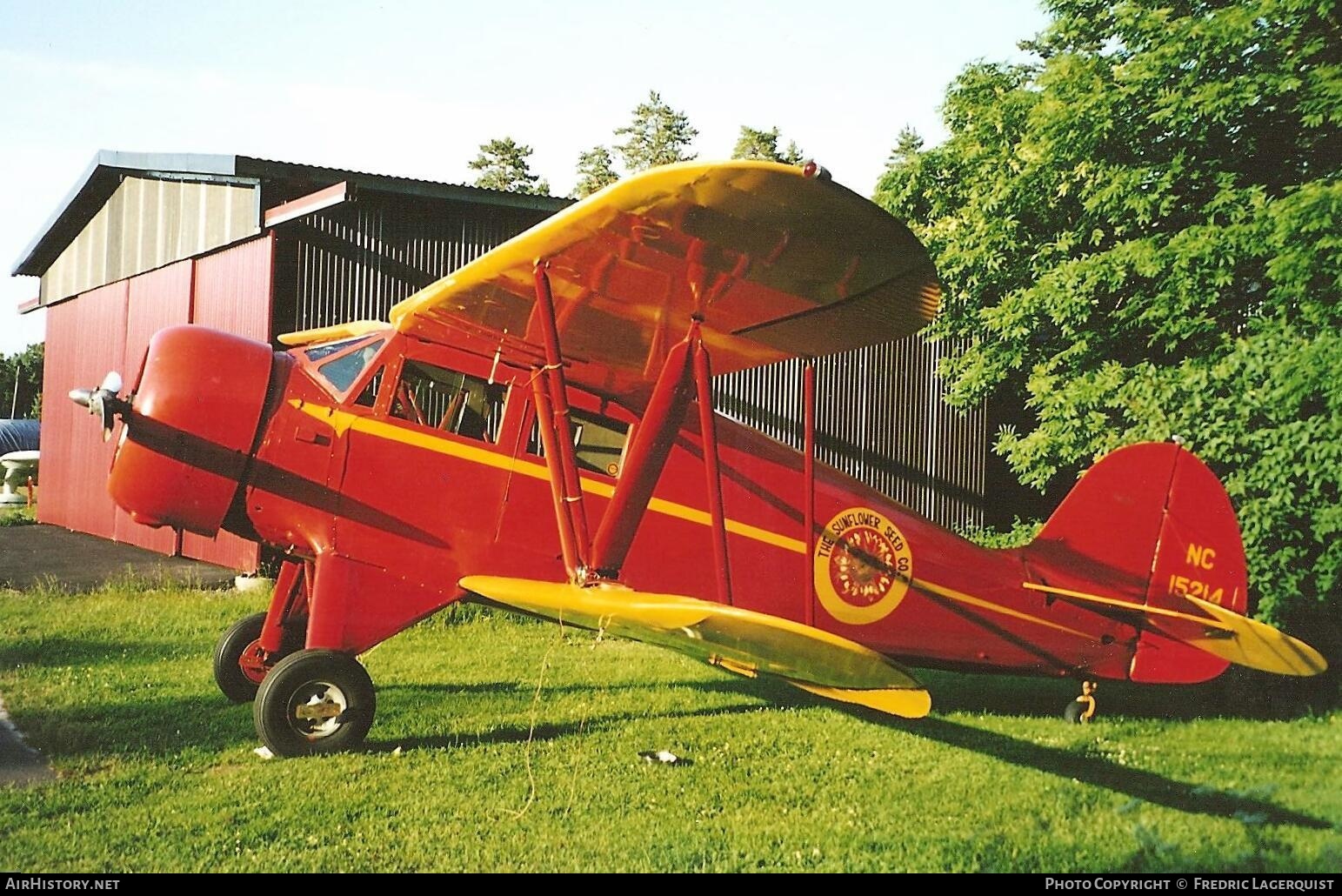 Aircraft Photo of N15214 / NC15214 | Waco UKC-S | The Sunflower Seed Co. | AirHistory.net #612056