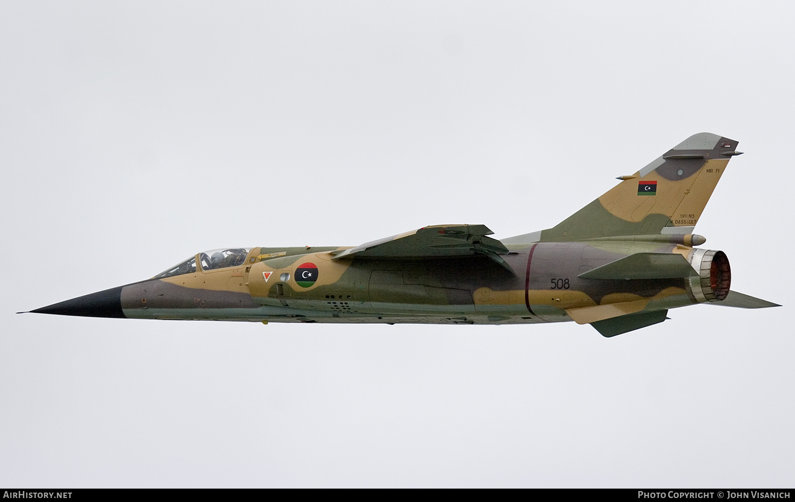 Aircraft Photo of 508 | Dassault Mirage F1ED | Libya - Air Force | AirHistory.net #612126