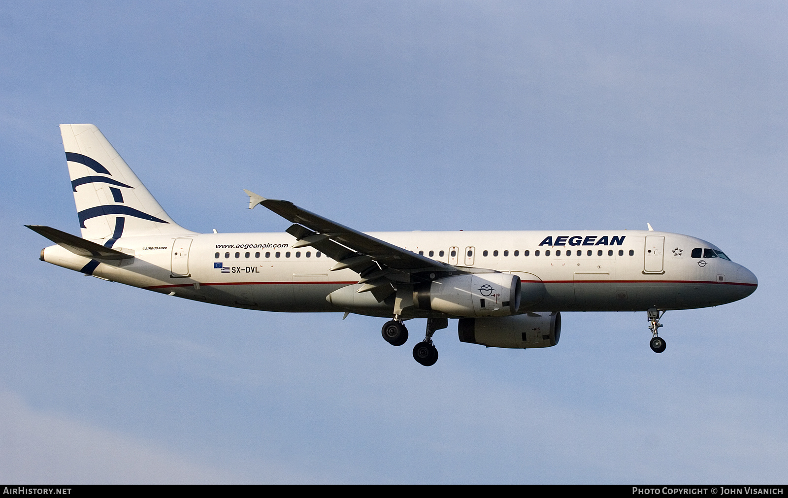 Aircraft Photo of SX-DVL | Airbus A320-232 | Aegean Airlines | AirHistory.net #612158