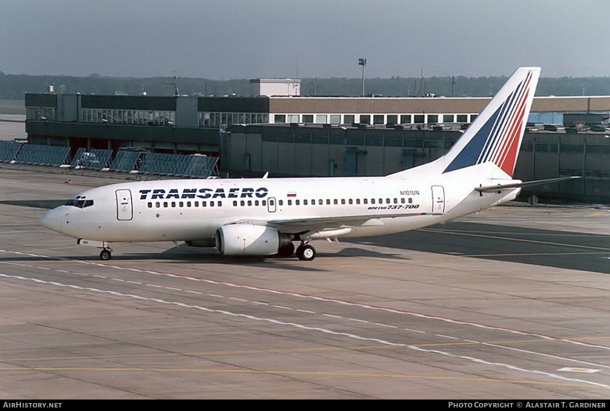 Aircraft Photo of N101UN | Boeing 737-7K9 | Transaero Airlines | AirHistory.net #612159