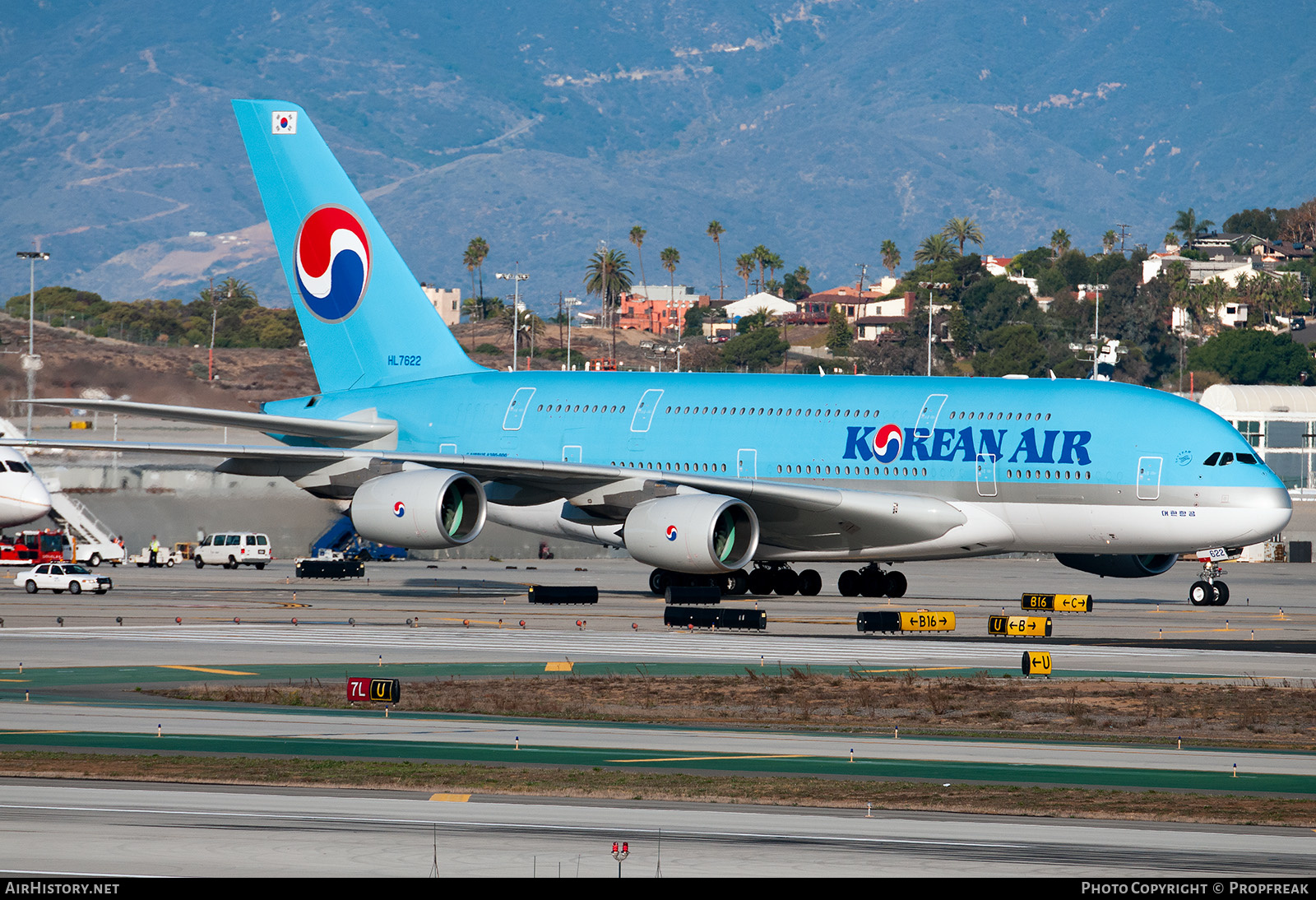 Aircraft Photo of HL7622 | Airbus A380-861 | Korean Air | AirHistory.net #612196