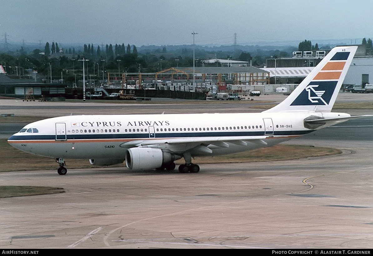 Aircraft Photo of 5B-DAQ | Airbus A310-203 | Cyprus Airways | AirHistory.net #612258