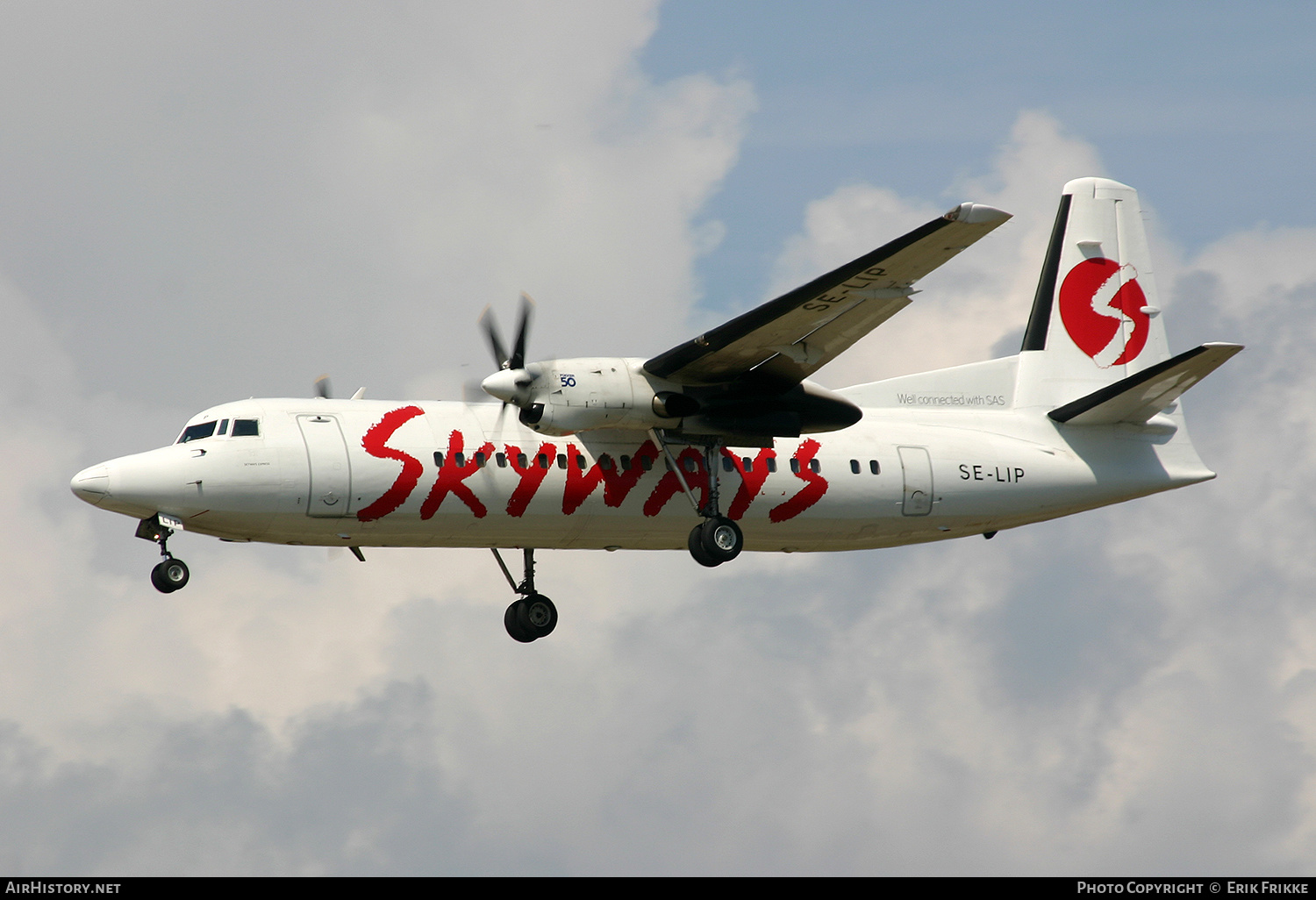 Aircraft Photo of SE-LIP | Fokker 50 | Skyways | AirHistory.net #612267