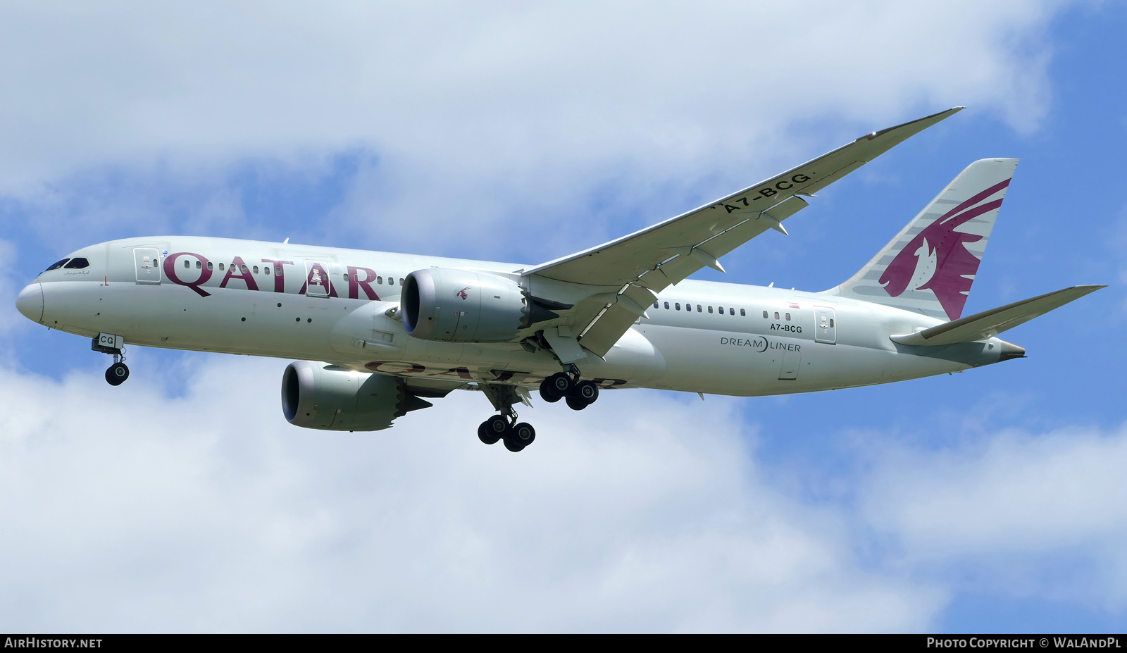 Aircraft Photo of A7-BCG | Boeing 787-8 Dreamliner | Qatar Airways | AirHistory.net #612283
