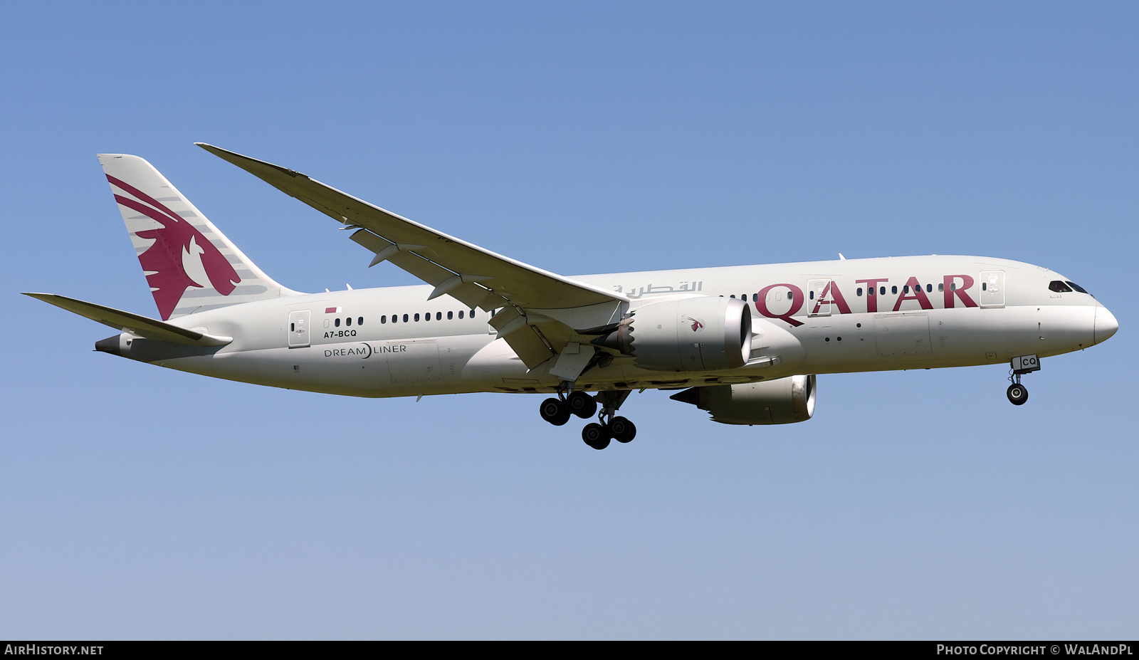 Aircraft Photo of A7-BCQ | Boeing 787-8 Dreamliner | Qatar Airways | AirHistory.net #612285