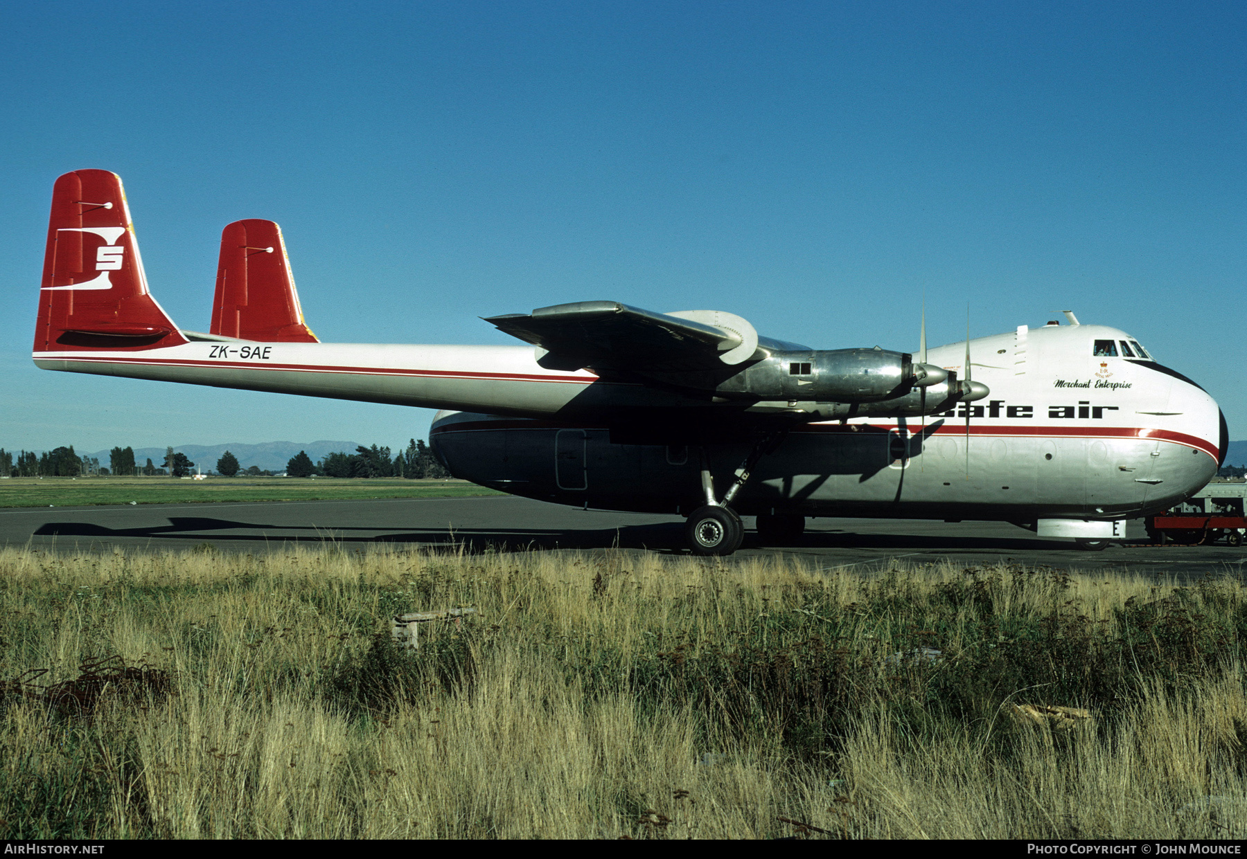 Aircraft Photo of ZK-SAE | Armstrong Whitworth AW-650 Argosy 222 | SAFE Air - Straits Air Freight Express | AirHistory.net #612291