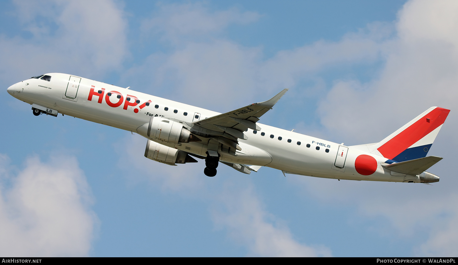 Aircraft Photo of F-HBLB | Embraer 190LR (ERJ-190-100LR) | Hop! | AirHistory.net #612308