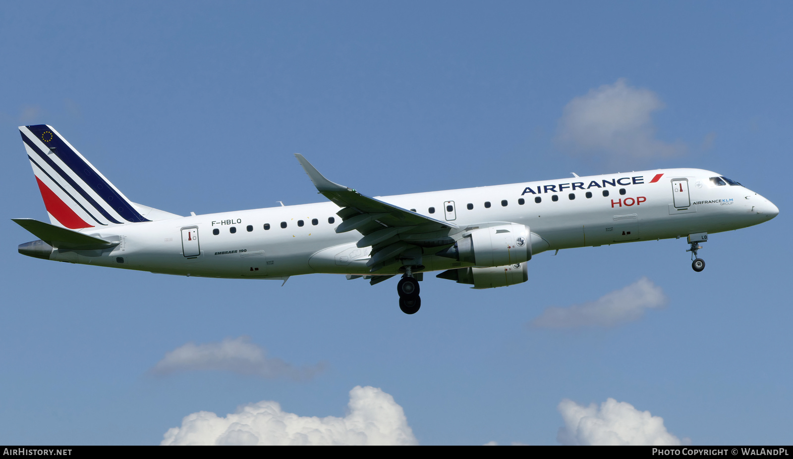 Aircraft Photo of F-HBLQ | Embraer 190STD (ERJ-190-100STD) | Air France | AirHistory.net #612310