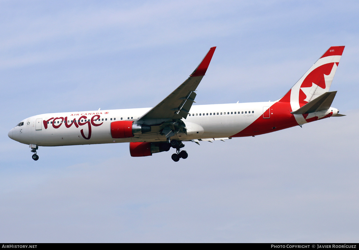 Aircraft Photo of C-GHPE | Boeing 767-33A/ER | Air Canada Rouge | AirHistory.net #612317