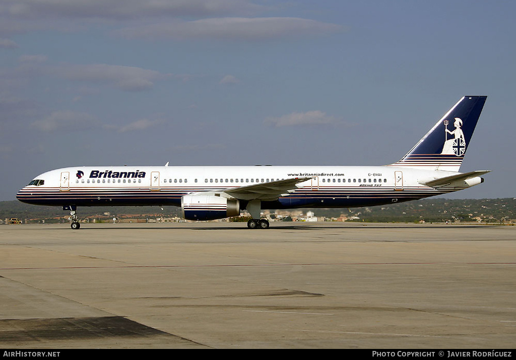 Aircraft Photo of G-BYAI | Boeing 757-204 | Britannia Airways | AirHistory.net #612319