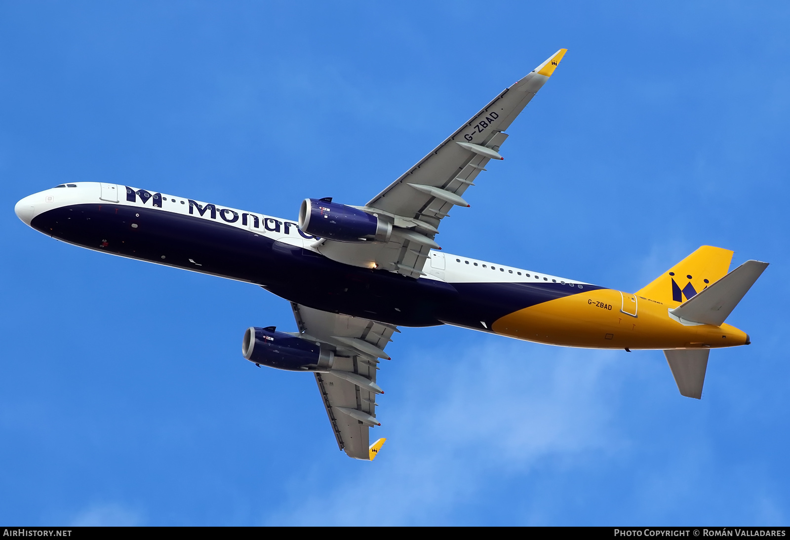 Aircraft Photo of G-ZBAD | Airbus A321-231 | Monarch Airlines | AirHistory.net #612322