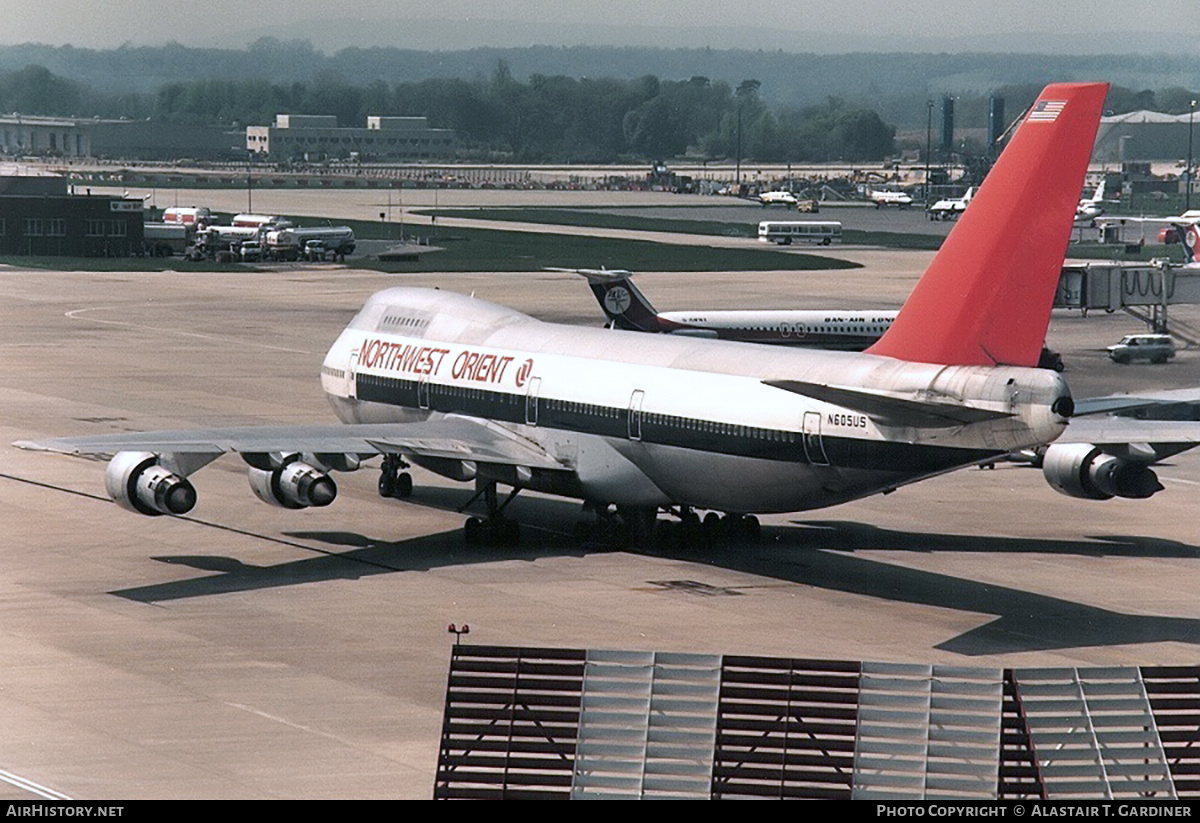 Aircraft Photo of N605US | Boeing 747-151 | Northwest Orient Airlines | AirHistory.net #612336