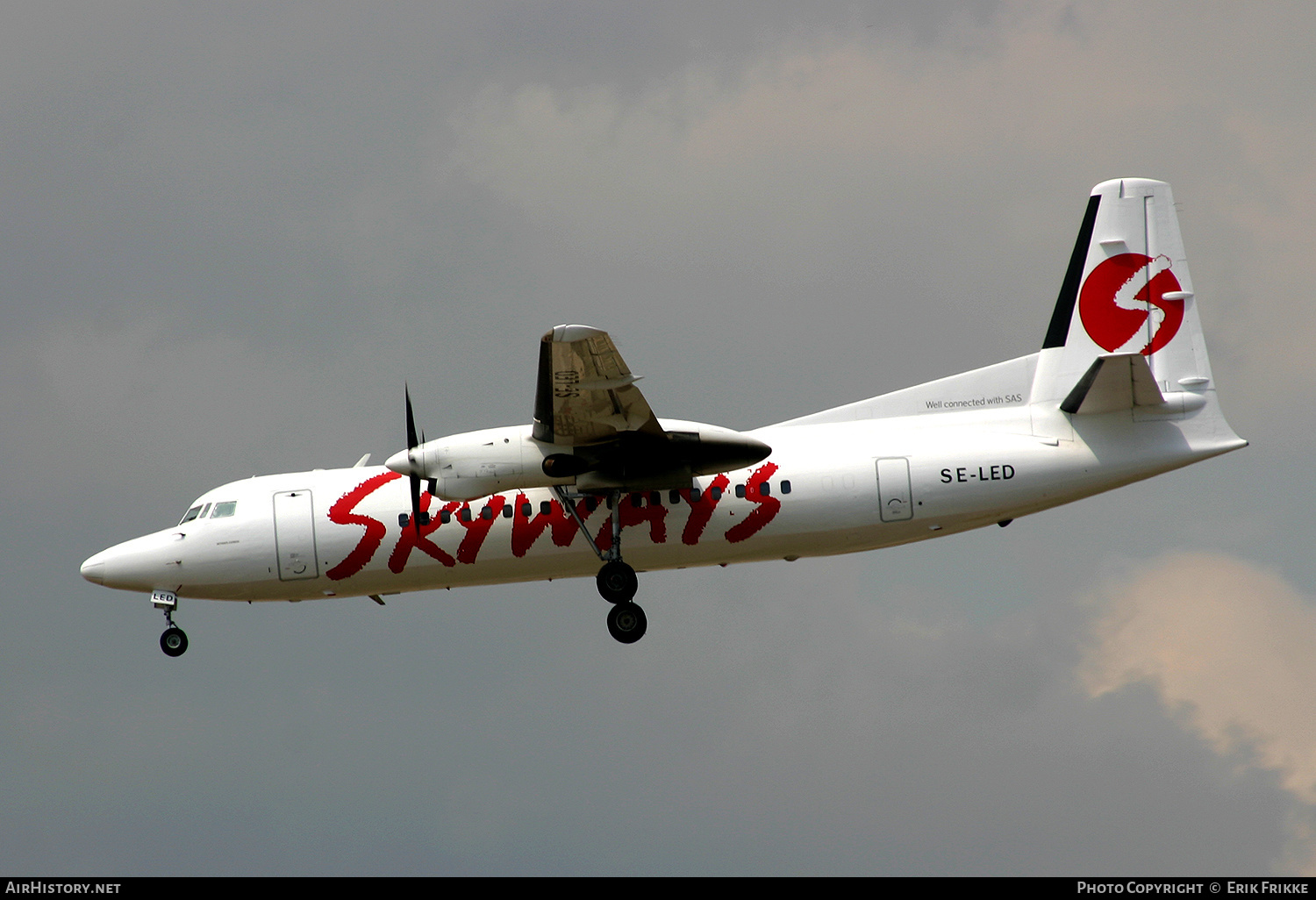 Aircraft Photo of SE-LED | Fokker 50 | Skyways | AirHistory.net #612367