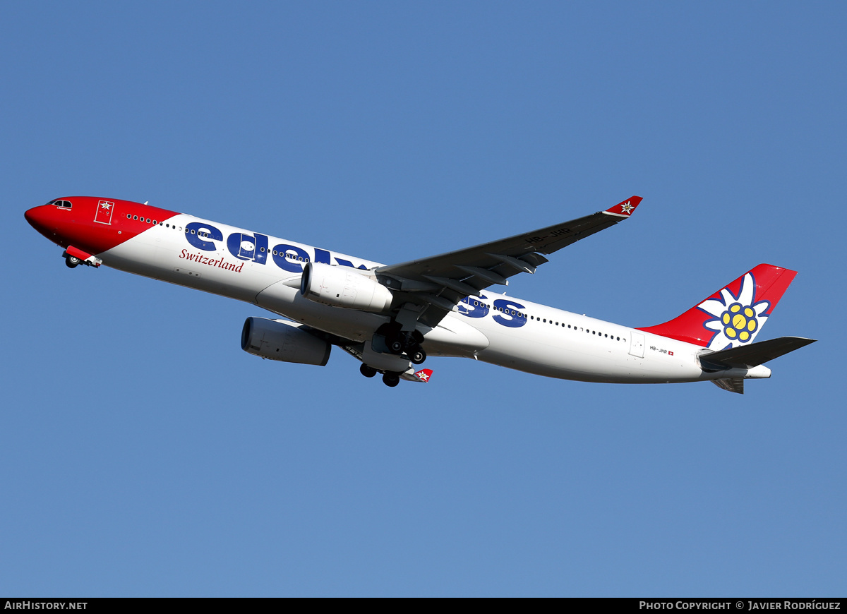 Aircraft Photo of HB-JHR | Airbus A330-343 | Edelweiss Air | AirHistory.net #612370