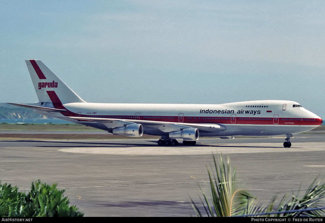 Aircraft Photo of PK-GSB | Boeing 747-2U3B | Garuda Indonesian Airways | AirHistory.net #612429