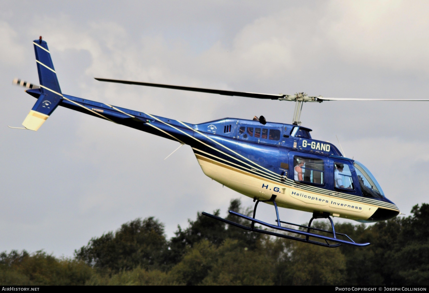 Aircraft Photo of G-GAND | Agusta AB-206B Jetranger II | H.G. Helicopters | AirHistory.net #612478