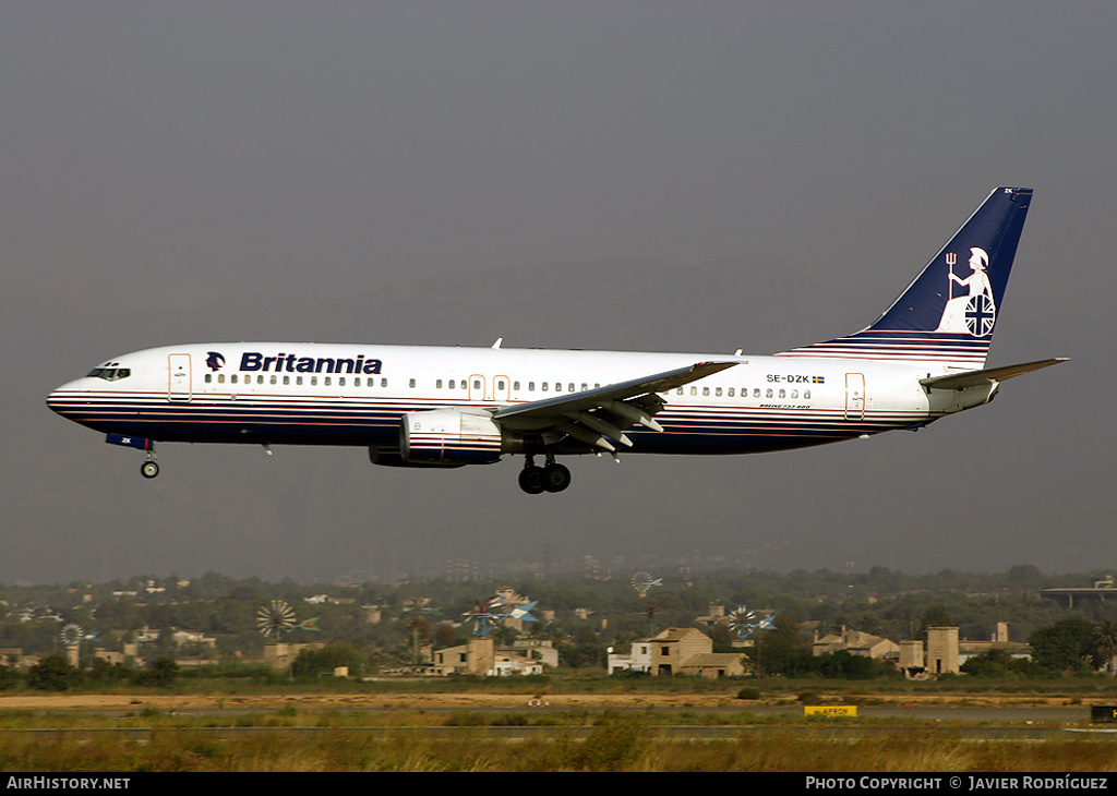 Aircraft Photo of SE-DZK | Boeing 737-804 | Britannia Nordic | AirHistory.net #612507