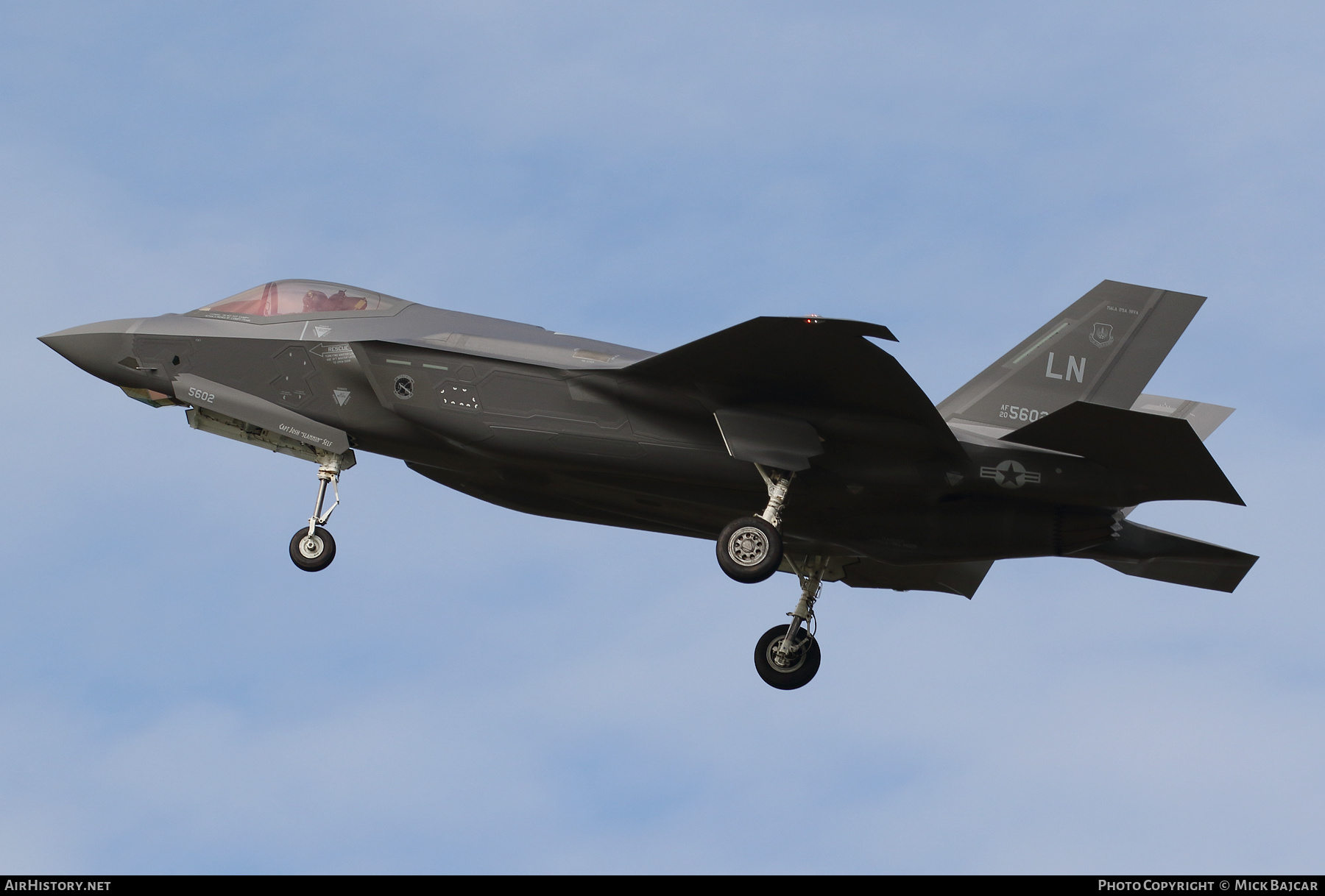 Aircraft Photo of 20-5602 | Lockheed Martin F-35A Lightning II | USA - Air Force | AirHistory.net #612548