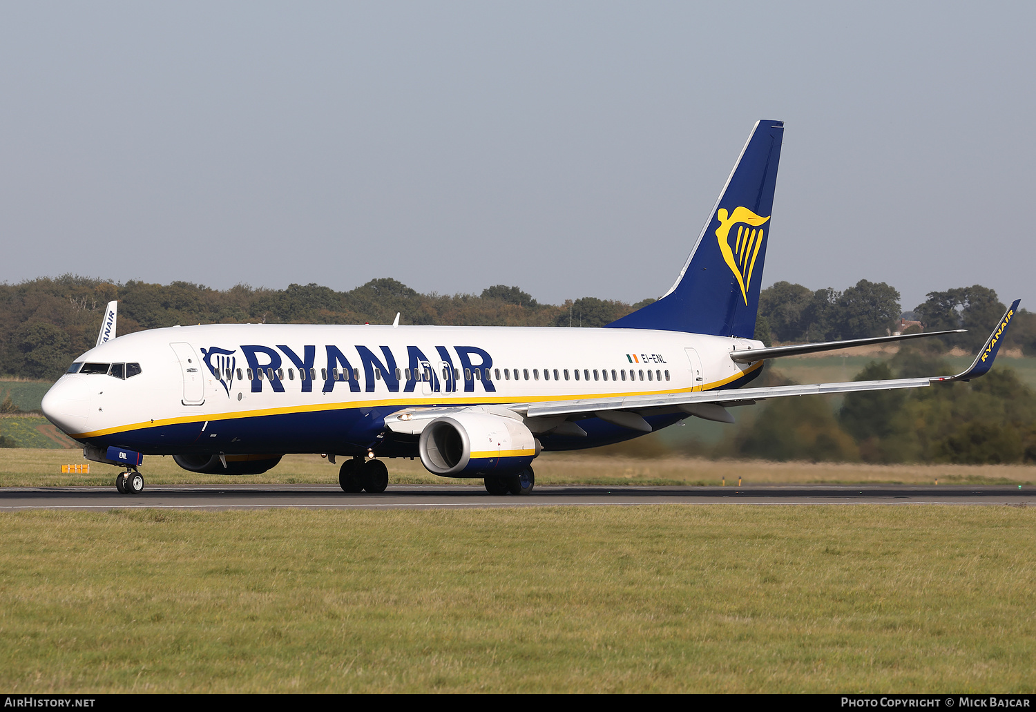 Aircraft Photo of EI-ENL | Boeing 737-8AS | Ryanair | AirHistory.net #612567