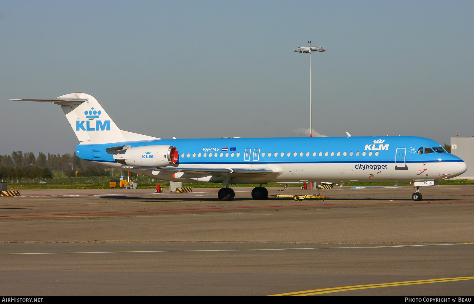 Aircraft Photo of PH-LMV | Fokker 100 (F28-0100) | KLM Cityhopper | AirHistory.net #612597