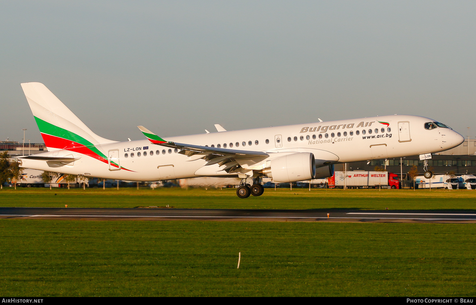 Aircraft Photo of LZ-LON | Airbus A220-371 (BD-500-1A11) | Bulgaria Air | AirHistory.net #612607