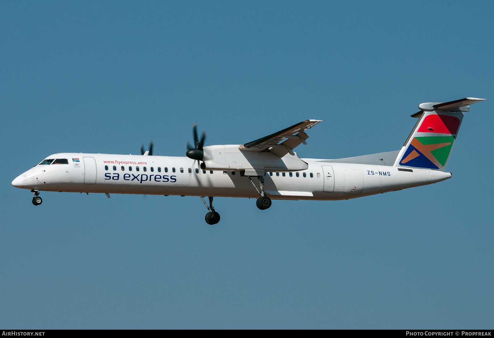 Aircraft Photo of ZS-NMS | Bombardier DHC-8-402 Dash 8 | South African Express Airways - SA Express | AirHistory.net #612609