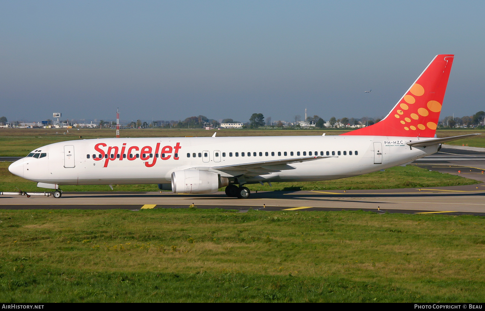 Aircraft Photo of PH-HZC | Boeing 737-8K2 | SpiceJet | AirHistory.net #612685