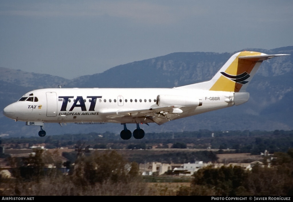 Aircraft Photo of F-GBBR | Fokker F28-1000 Fellowship | TAT European Airlines | AirHistory.net #612750