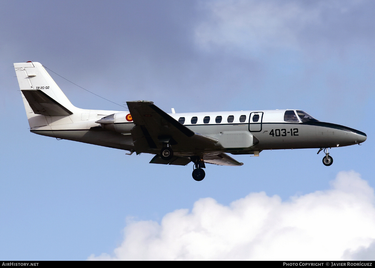 Aircraft Photo of TR.20-02 | Cessna 560 Citation V | Spain - Air Force | AirHistory.net #612777